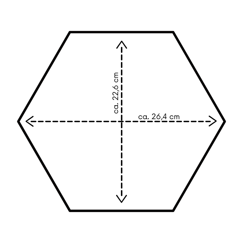 Hexagon aus Resin (Epoxidharz) | Blumenkonservierung